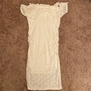 Motherhood white dress size small. Worn once